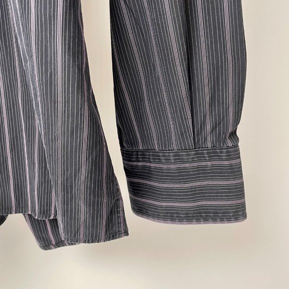 Mens Dolce & Gabbana Classic Fit Striped Long Sleeve Button Up Shirt, Size 17.5 - Picture 4 of 6